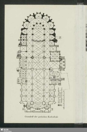 Grundriß der gotischen Kathedrale