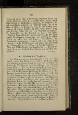 101. Kimbern und Teutonen.