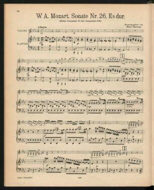 Violine und Klavier[, KV 302]