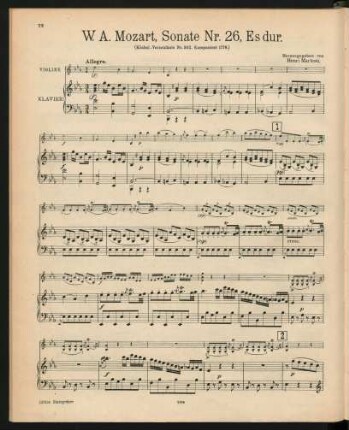 Violine und Klavier[, KV 302]