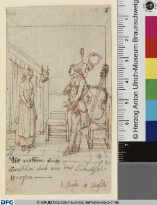 Zimmer beim Musikus: I. Aufzug, 4. Auftritt. Ferdinand zu Luise: - Mir vertraue Dich (! Du brauchst keinen Engel mehr) - Ich will mich zwischen dich und das Schicksal werfen -