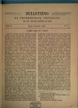 Bullettino di archeologia cristiana. 2, 2. 1864