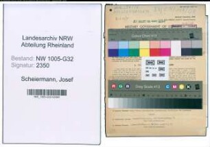 Entnazifizierung Josef Scheiermann , geb. 27.12.1888 (Schreiner)