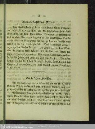 Kamradschftliches Mitleid