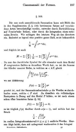 §. 103. Summation der unendlichen Reihe für diesen Fall