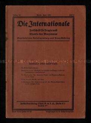 Sozialistische Zeitschrift begründet von Rosa Luxemburg und Franz Mehring, Jg. 1931