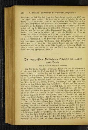 ¬Die¬ evangelischen Volksschulen Östreichs im Kampf ums Dasein