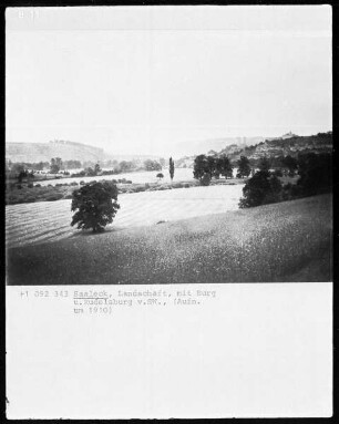 Saaleck, Landschaft mit Burg und Rudelsburg