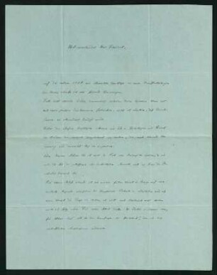 Brief vom 5. November 1854