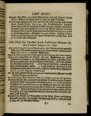 Libri Theol. Fut. Nundinis prodit. Lutheranæ, Romano-Cathol. & Reform. Religionis Lat. Germ.