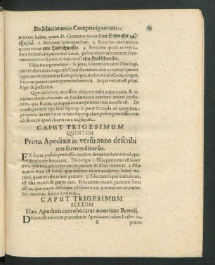 Caput Trigesimum Sextum. Haec Apodixis corroboratur autoritate Brentii.