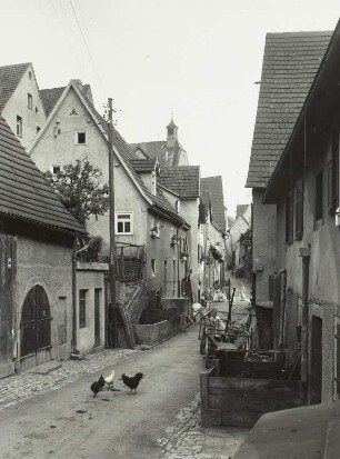Besigheim. Straßenbild : Besigheim. Straßenbild mit bäuerlichen Wirtschaften
