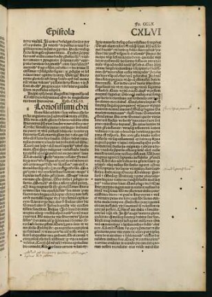 CCLXr-CCLXXIv, Epistola CXLVI-CXLVII