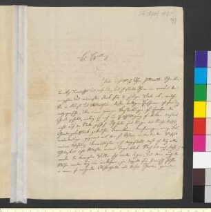Brief von Gerhard, Wilhelm Christoph Leonhard an Goethe, Johann Wolfgang von