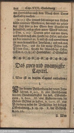 Das zwey und zwantzigste Capitel