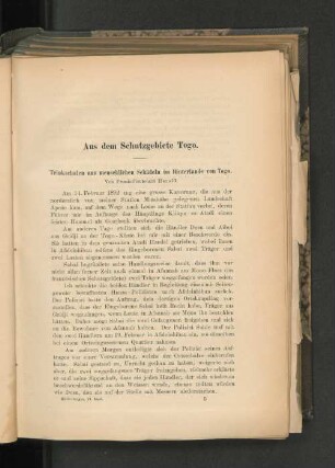 Trinkschalen aus menschlichen Schädeln im Hinterlande von Togo.