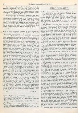 680-682 [Rezension] Lindars, Barnabas, New Testament apologetic