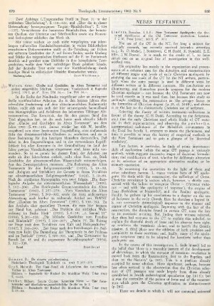 680-682 [Rezension] Lindars, Barnabas, New Testament apologetic