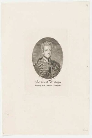 Bildnis des Ferdinand Philippe Herzog von Orléans