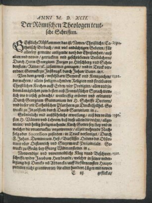 Der Römischen Theologen teutsche Schrifften.