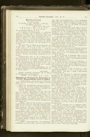 Ministerial-Erlaß : [vom 20. Mai 1898]