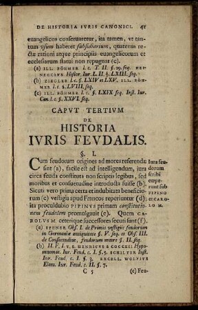 Caput Tertium De Historia Iuris Feudalis.