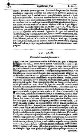 Cap. XXXII. De Lumbricorum Intestinorum ortu