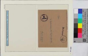 Dienstbrief, Schiffsname/Landeinheit: 17. Vorpostenflottille Kommando, Feldpostnr. 00638; Frankatur, Mi.-Nr.: [Keine]; Poststempel: Feldpost d 18.7.42; Nebenstempel: Kommando Feldpost-Nr. M 00638
