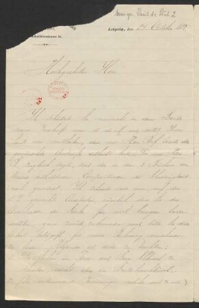 Brief an Albert Kopfermann : 24.10.1882