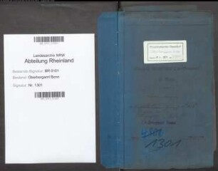 Kost; Heinrich, Bergassessor; Prüfungs- u. Personalakten Band 1 (Ausarbeitungen)