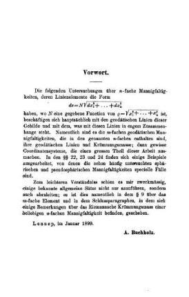 Vorwort.