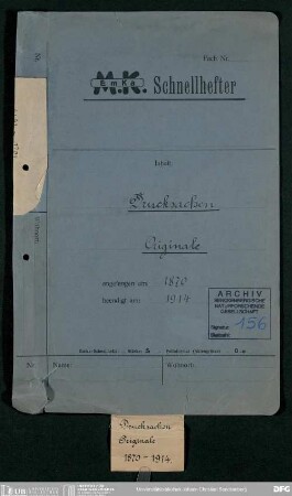 Sammlung eigener Drucksachen