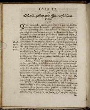 Caput III. Modis, quibus quis efficiatur subditus.
