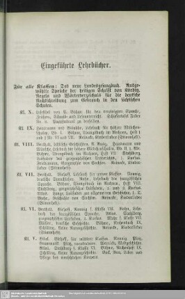 Eingeführte Lehrbücher