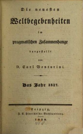 Chronik des neunzehnten Jahrhunderts. 2. 1827 (1829)
