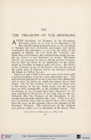 VIII. The Treasury of the Siphnians