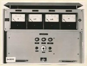 Fernsehsender HF 2832, Teilansicht Schrank B1 oben geschlossen, Foto 1954