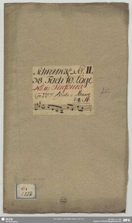 Symphonies - Mus.2-N-20,9 : strings, bc - A
