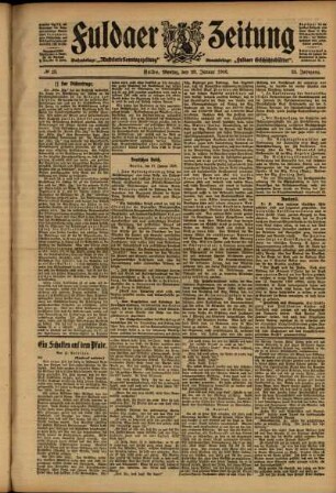 Ausgabe vom Montag, den 29. Januar 1906.