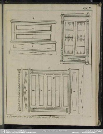 Commode; Bücherschrank; Chiffonier