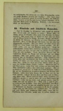 11. Nützliche und schädliche Gewächse