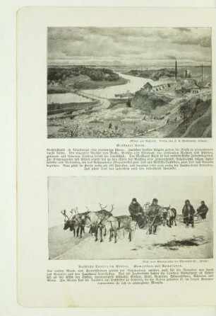 Russische Tundra im Winter. Samojeden mit Renntieren