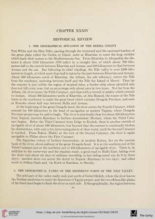 Chapter XXXIV: Historical Review