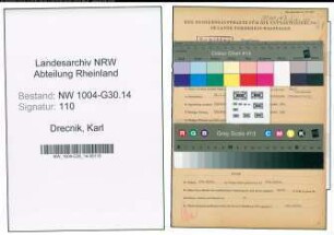 Entnazifizierung Karl Drecnik , geb. 21.01.1901 (Schiffsfuehrer)