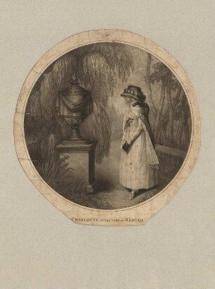 "Charlotte at the tomb of Werter". Lotte an Werthers Grab