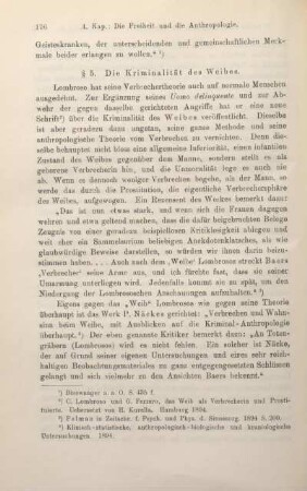 § 5. Die Kriminalität des Weibes.