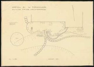 Garten Dr. W. Förschler, Schwenningen: Hausterrasse 1:50