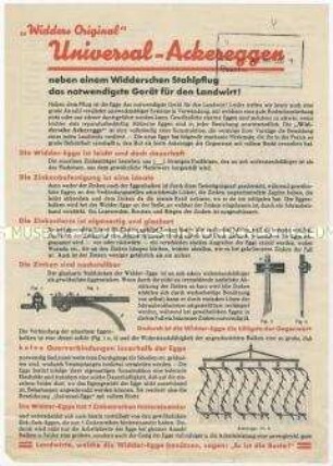 Universelle Ackereggen der Firma Widder