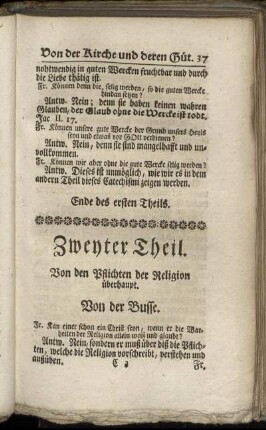 Zweyter Theil. Von den Pflichten der Religion überhaupt.
