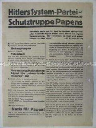 Propagandaflugblatt der KPD